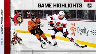 Senators @ Coyotes 1/12 | NHL Highlights 2023