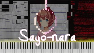 Sheets🎹 Doki Doki Literature Club! - Sayo-nara Piano Tutorial