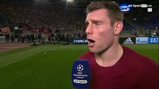 "I might stretch to a Ribena!" 😂 James Milner's priceless reaction after Liverpool v Roma