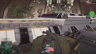 Planetside 2 - crashing a biolab fight with a magrider