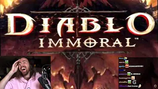 Asmongold Reacts to "Diablo Immoral" - By CarBot Animations