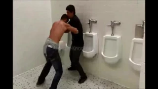 Joe Rogan And Mike Goldberg call bathroom fight