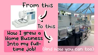 Machine embroidery home business for beginners how to turn your hobby into an online shop