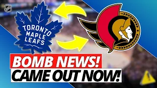 URGENTE! OFFICIAL ANNOUNCEMENT! LAST MINUTE! TORONTO MAPLE LEAFS NEWS! NHL NEWS!