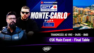 Final Table ♠️ €5K Main Event - PokerStars European Poker Tour - EPT Monte Carlo 2024 ♠️