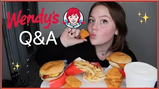 wendy's mukbang new 8 for $8 and Q&A :)