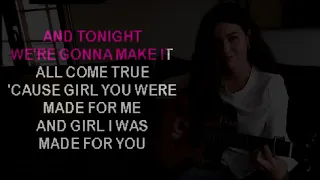 (KISS) "I Was Made For Lovin' You" |  Karaoke Fingerstyle Guitar with [Gabriella Quevedo]