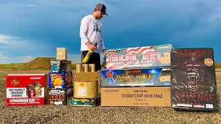 I GOT A BUNCH OF FIREWORKS AND LIT THEM ALL OFF - FireworksPlus