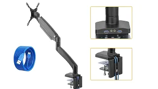 Super Heavy-Duty Swivel Single Monitor Arm Stand 17''-49'' Screen,Support Samsung G9- PrimeCables®