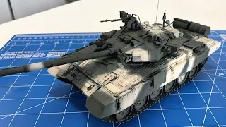 Quick review including painting and weathering of the Zvezda T90