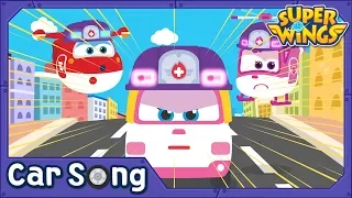 White Ambulance | English Song | SuperWings Songs for kids