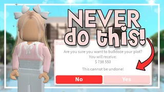 15 Things You Should NEVER Do in Bloxburg (Roblox)