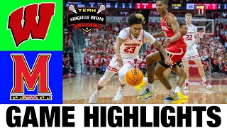 Maryland vs Wisconsin Highlights | NCAA Men's Basketball | 2024 College Basketball