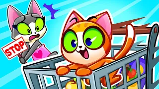 Learn Safety Rules ✅ How to Conduct in the Supermarket Stories for Kids by Purr-Purr 😻