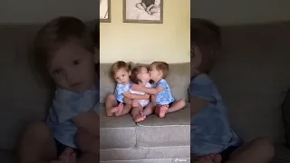 The Love These Triplets Share is Adorable... #shorts #triplets