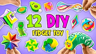 Ayo Membuat 12 Kerajinan Mainan Fidget Kertas PALING VIRAL || TUTORIAL MUDAH🤩