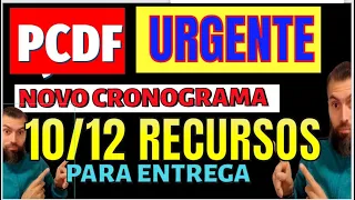 (#654) URGENTE - PCDF - NOVO CRONOGRAMA DIVULGADO - RECURSOS REDAÇÃO ATÉ 10/12/2021