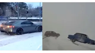 Russia SNOW DRIVING FAILS WINTER CAR CRASH COMPILATION 2021 #16