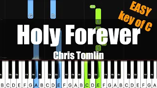 [Synthesia] Chris Tomlin - Holy Forever (Key of C) - Piano Easy Tutorial