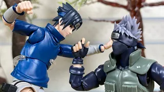 NARUTO stop motion sasuke vs kakashi full fight  サスケ カカシ