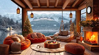 Relaxing Jazz Music at Cozy Lakeside Porch Ambience to Stress Relief ☕ Smooth Jazz Piano Music