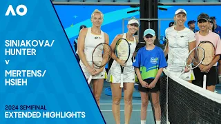 Hunter/Siniakova v Hsieh/Mertens Extended Highlights | Australian Open 2024 Semifinal