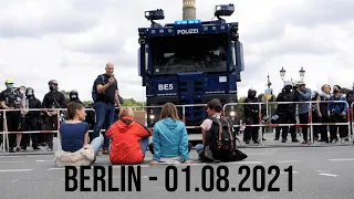 Sommer der Freiheit - Wasserwerfer und Pfefferspray - Eskalation in Berlin am 01.08.2021