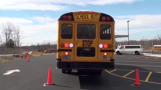 School Bus; CDL Class B skills, Offset parking to the right