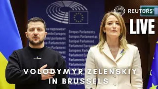 LIVE: Ukrainian President Volodymyr Zelenskiy addresses European Parliament