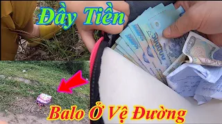 Nhặt Được Tiền Trong Ba Lô Rơi Ở Vệ Đường | Nhặt Được Balo Tiền ở Vệ Đường | Nhà Quê Vlogs