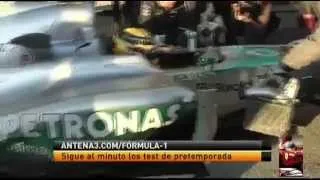 F1 2013 Lewis Hamilton's Crash Jerez Tests Day 2