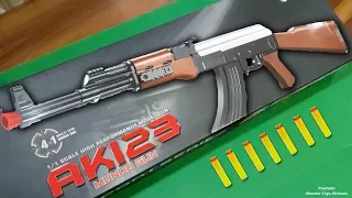 KALASHNIKOV AK 123 Mundo Gun | AK-47 Model Soft Bullet Shooter Air Toy Gun