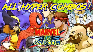Marvel vs Capcom 1 All Hyper Combos & Secret Hyper Combo