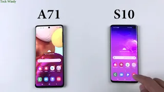 SAMSUNG A71 vs S10 Speed Test Comparison