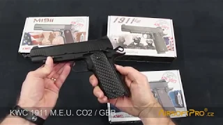KWC 1911 CO2 airsoft pistols unboxing