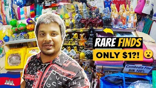 Night SHOPPING at SIEM REAP CAMBODIA 🇰🇭 (CHEAP $1-$4 GIFTS 🤩)