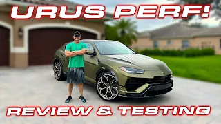 EPIC URUS PERF SPEC! * Lamborghini Urus Performante Review & Performance Testing * 0-60 MPH 1/4 Mile