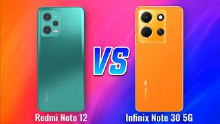 Redmi Note 12 vs ⚡ Infinix Note 30 5G Full Specifications Comparison