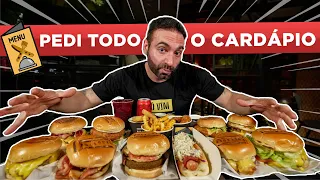 PEDI TODO O CARDÁPIO DO BULLGUER!!! | DEVORANDO CARDÁPIOS