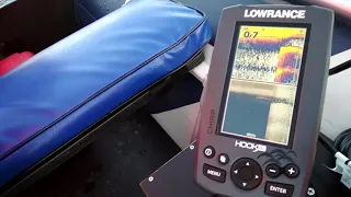 Эхолот Lowrance hook4x chirp в работе