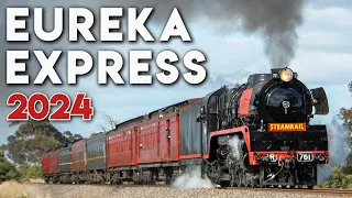 R761 - First Tour After Repaint in 1985 VR Black & Red | Steamrail Victoria's Eureka Express