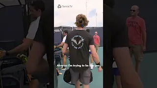 Alcaraz & Rublev FUNNY Interaction 🤗