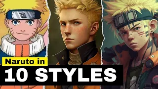 Asking A.I. what NARUTO would look like in 10 different fashions