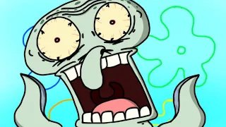 The Krusty Krab Nightmare: SQUIDWARD GOES INSANE!!!!!