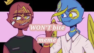 WON'T bite meme {countryhumans Kazakhstan/Kyrgyzstan }