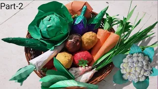 How To Make Paper Vegetables|3d Papaer Vegetables|Handmade Vegetables Set #papervegetables