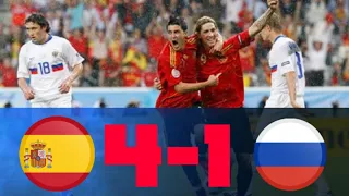 Spain vs Russia (4-1) Euro 2008 Highlights