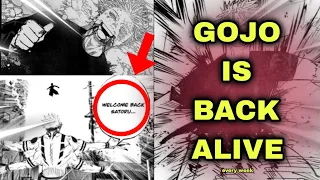 😱GOJO IS BACK ALIVE😱 ⚠️MANGA SPOILERS AHEAD WATCHOUT⚠️ (He comes back every week🗿)