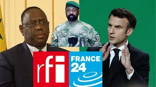 Macron à promis d'appeler Macky sall et la CDEAO après la sanction à france24 par le mali