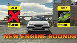New engine sounds in car parking multiplayer New update